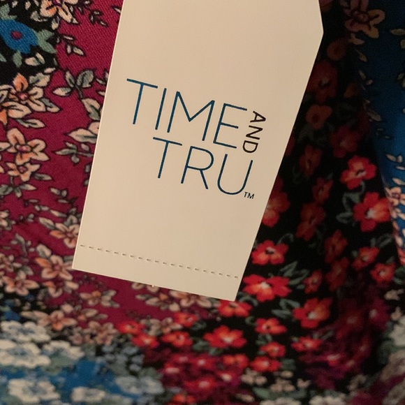 NWT Time and Tru beautiful multi color dress with pockets XXL(20) or XXXL(22) - Picture 9 of 14